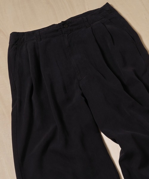 concause(コンコース)の「【concause/コンコース】別注tencel wide slacls(スラックス・メンズ・オフホワイト/ブラック・4/5)」の17枚目の写真