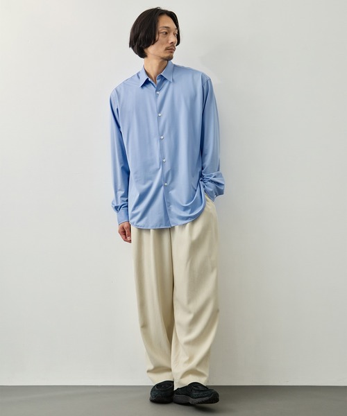 concause(コンコース)の「【concause/コンコース】別注tencel wide slacls(スラックス・メンズ・オフホワイト/ブラック・4/5)」の20枚目の写真