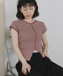 MILLER(�~���[)��R.P.miller/�~���[ Prib Slit S/S tee �p�l�����u T�V���c �^�C�g�V���G�b�g 2026�N�t��(T�V���c/�J�b�g�\�[)