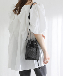 La TOTALITE | LORISTELLA / ロリステッラ メッシュ×レザーコンビショルダーバッグ(ショルダーバッグ)