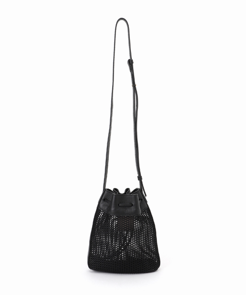 La TOTALITE（ラトータリテ）の「LORISTELLA / ロリステッラ メッシュ×レザーコンビショルダーバッグ（ショルダーバッグ・レディース・ベージュ/ブラック・FREE）」の11枚目の写真