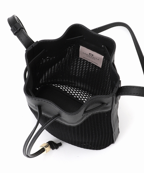 La TOTALITE（ラトータリテ）の「LORISTELLA / ロリステッラ メッシュ×レザーコンビショルダーバッグ（ショルダーバッグ・レディース・ベージュ/ブラック・FREE）」の14枚目の写真