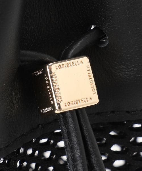 La TOTALITE（ラトータリテ）の「LORISTELLA / ロリステッラ メッシュ×レザーコンビショルダーバッグ（ショルダーバッグ・レディース・ベージュ/ブラック・FREE）」の16枚目の写真