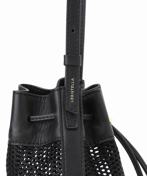 La TOTALITE（ラトータリテ）の「LORISTELLA / ロリステッラ メッシュ×レザーコンビショルダーバッグ（ショルダーバッグ・レディース・ベージュ/ブラック・FREE）」の17枚目の写真