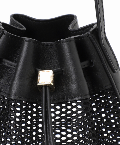 La TOTALITE（ラトータリテ）の「LORISTELLA / ロリステッラ メッシュ×レザーコンビショルダーバッグ（ショルダーバッグ・レディース・ベージュ/ブラック・FREE）」の18枚目の写真