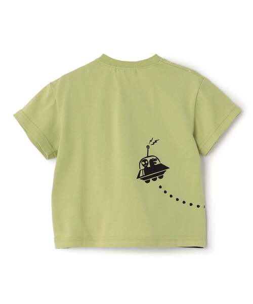 kladskap（クレードスコープ）の「【人気商品再入荷】【直営店で取り扱い無し】恐竜×星座半袖Tシャツ（Tシャツ/カットソー・キッズ・黄緑系/ライトオレンジ系/サックスブルー・90cm/100cm/110cm/120cm/130cm）」の4枚目の写真