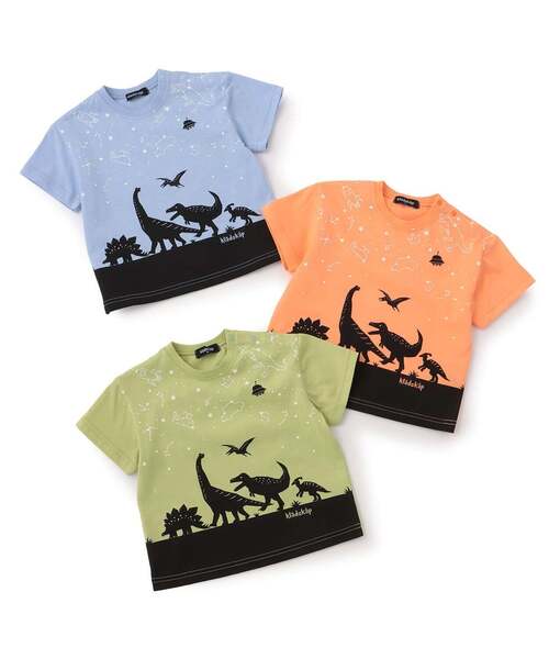 kladskap（クレードスコープ）の「【人気商品再入荷】【直営店で取り扱い無し】恐竜×星座半袖Tシャツ（Tシャツ/カットソー・キッズ・黄緑系/ライトオレンジ系/サックスブルー・90cm/100cm/110cm/120cm/130cm）」の11枚目の写真