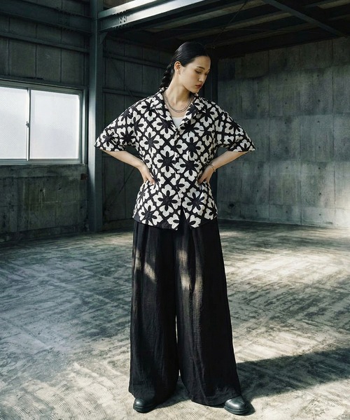 antiqua(アンティカ)の「オープンカラー 綿 刺繍 シャツ(シャツ/ブラウス・レディース・その他1/その他・ONESIZE)」の12枚目の写真