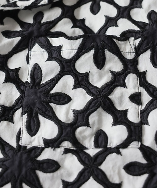 antiqua(アンティカ)の「オープンカラー 綿 刺繍 シャツ(シャツ/ブラウス・レディース・その他1/その他・ONESIZE)」の17枚目の写真