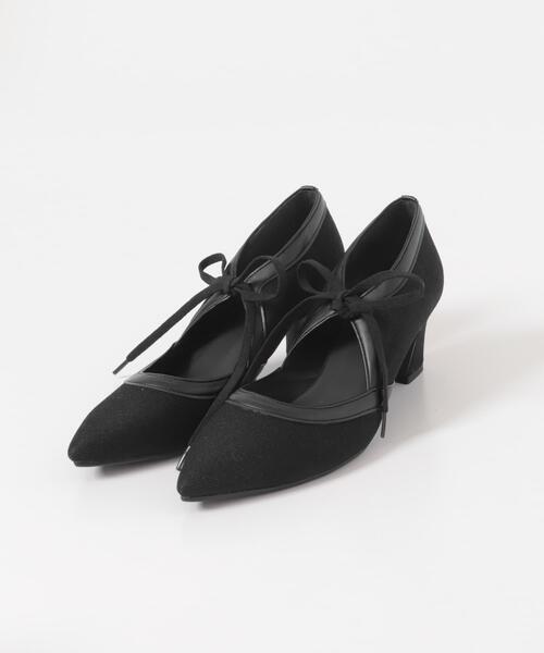 RODE SKO(ロデスコ)の「『別注』AJUGA.×RODE SKO 『MADE IN JAPAN』チャンキーヒールリボンパンプス(パンプス・レディース・オフホワイト/ブラック・39/36/38/37)」の15枚目の写真