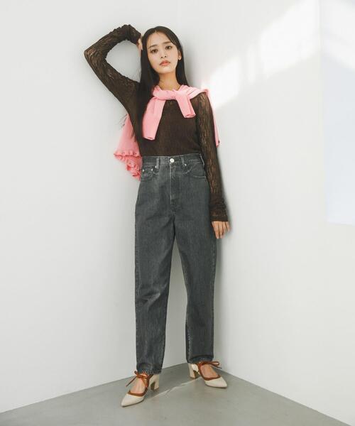 RODE SKO(ロデスコ)の「『別注』AJUGA.×RODE SKO 『MADE IN JAPAN』チャンキーヒールリボンパンプス(パンプス・レディース・オフホワイト/ブラック・39/36/38/37)」の7枚目の写真