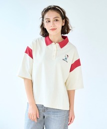 襟付きレディース五分袖Ｔシャツ（サンリオキャラクターズ）