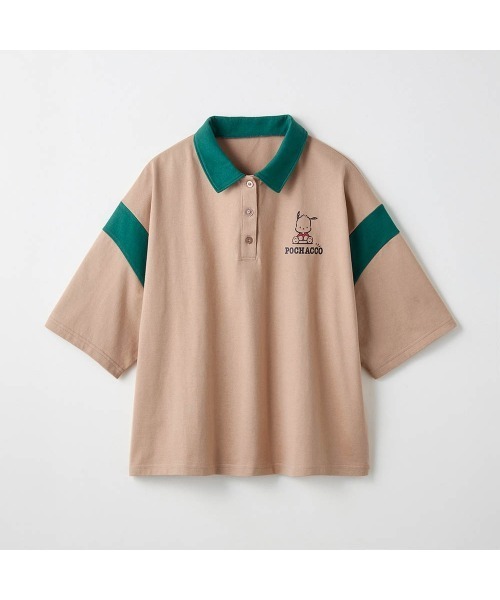 sanrio(サンリオ)の「襟付きレディース五分袖Tシャツ(サンリオキャラクターズ)(ポロシャツ・レディース・ベージュ系その他2/ホワイト系その他4・M-L)」の10枚目の写真