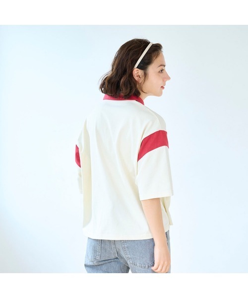sanrio(サンリオ)の「襟付きレディース五分袖Tシャツ(サンリオキャラクターズ)(ポロシャツ・レディース・ベージュ系その他2/ホワイト系その他4・M-L)」の6枚目の写真