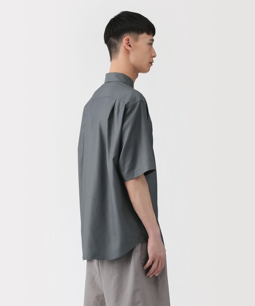 MUJI Labo(ムジラボ)の「〔MUJI Labo〕紳士 和紙混ドビー織り 半袖シャツ(シャツ/ブラウス・メンズ・ダークネイビー/ブラック/チャコールグレー・S/M/L/XL)」の8枚目の写真