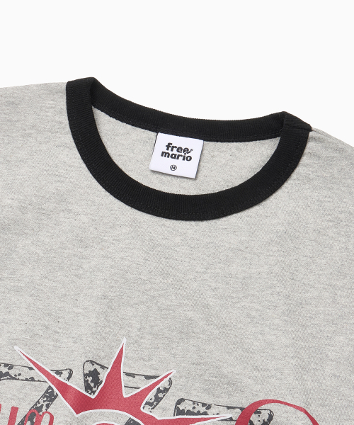 FREEMARIO（フリーマリオ）の「ジャックポットリンガーTシャツ[グレー]（Tシャツ/カットソー・レディース・グレー・SMALL/MEDIUM）」の3枚目の写真