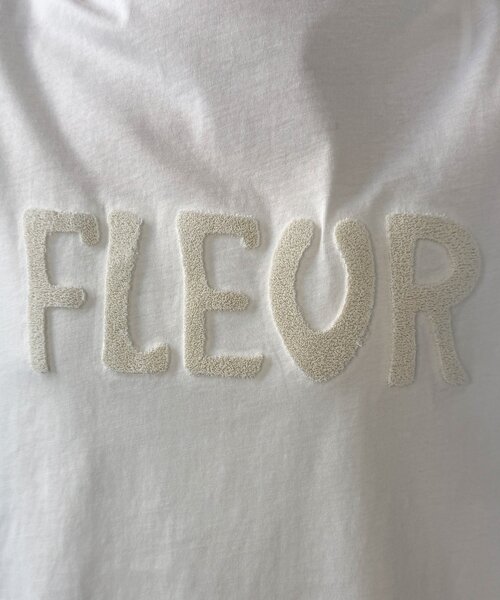 DouDou(ドゥドゥ)の「【WEB限定】7分袖芝生刺繍ロゴTEE(Tシャツ/カットソー・レディース・ブラック/オフホワイト・FREE)」の13枚目の写真