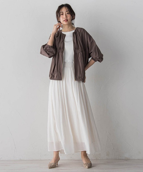 Droite lautreamont（ドロワットロートレアモン）の「サイロプレミアムフライスカットソー（Tシャツ/カットソー・レディース・オフホワイト/ブラック・M）」の11枚目の写真