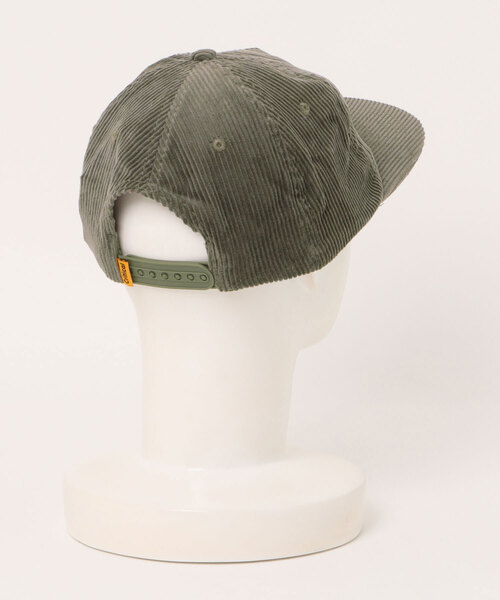 TCSS（ティーシーエスエス）の「CAP/Critical Slide(TCSS)クリティカルスライド　フラワー刺繍 コーデュロイキャップ オリーブ 6パネル フラットバイザー サーフ ストリート 帽子（キャップ・メンズ・ベージュ・FREE）」の2枚目の写真