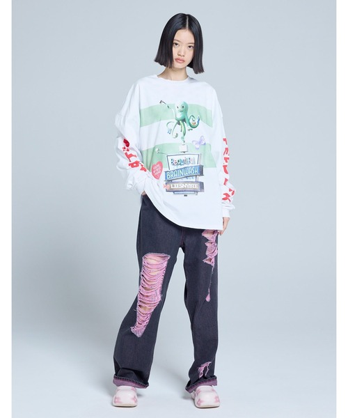 NO WAY(ノーウェイ)の「/Little sunny bite/denim pants(デニムパンツ・レディース・インディゴブルー・MEDIUM)」の12枚目の写真