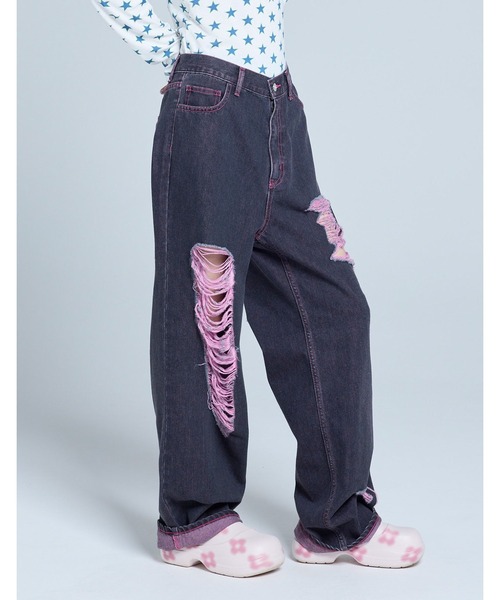 NO WAY(ノーウェイ)の「/Little sunny bite/denim pants(デニムパンツ・レディース・インディゴブルー・MEDIUM)」の11枚目の写真