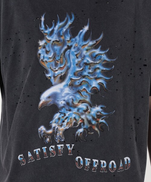SATISFY(サティスファイ)の「SATISFY MothTech T-Shirt プリントTシャツ(Tシャツ/カットソー・メンズ・ブラック・M/L/XL)」の7枚目の写真