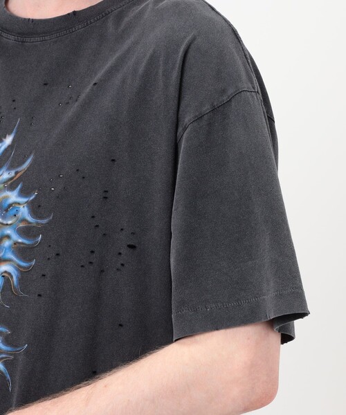 SATISFY(サティスファイ)の「SATISFY MothTech T-Shirt プリントTシャツ(Tシャツ/カットソー・メンズ・ブラック・M/L/XL)」の8枚目の写真