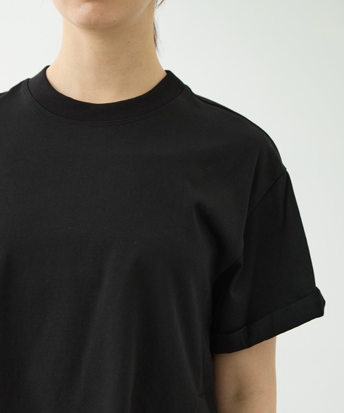 CITY TOKYO（シティトウキョウ）の「[CITY TOKYO/シティトーキョー]High Low Design Tops（Tシャツ/カットソー・レディース・ライトブルー/ブラック/ホワイト・FREE）」の12枚目の写真