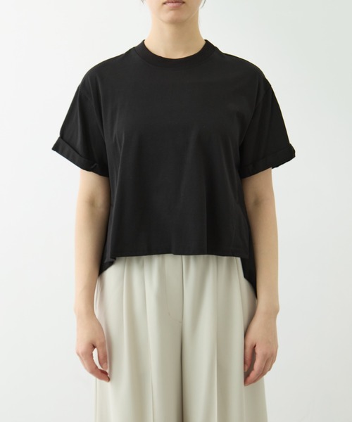 CITY TOKYO（シティトウキョウ）の「[CITY TOKYO/シティトーキョー]High Low Design Tops（Tシャツ/カットソー・レディース・ライトブルー/ブラック/ホワイト・FREE）」の15枚目の写真
