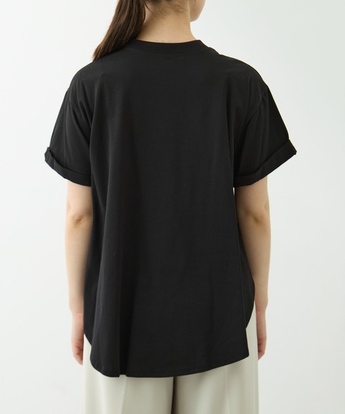 CITY TOKYO（シティトウキョウ）の「[CITY TOKYO/シティトーキョー]High Low Design Tops（Tシャツ/カットソー・レディース・ライトブルー/ブラック/ホワイト・FREE）」の17枚目の写真
