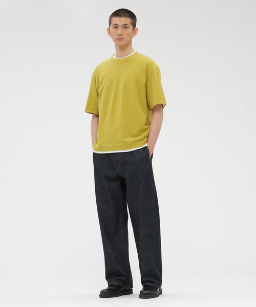 MARGARET HOWELL(マーガレットハウエル)の「COTTON LINEN PIQUE(Tシャツ/カットソー・メンズ・グリーン/マスタード/ネイビー・MEDIUM/LARGE)」の13枚目の写真
