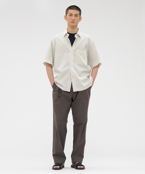 MARGARET HOWELL(マーガレットハウエル)の「COTTON LINEN PIQUE(Tシャツ/カットソー・メンズ・グリーン/マスタード/ネイビー・MEDIUM/LARGE)」の9枚目の写真
