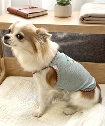 yield（イールド）の「【yield select】ペット服 ヤシの木刺繍 タンクトップ（ペットウェア）」