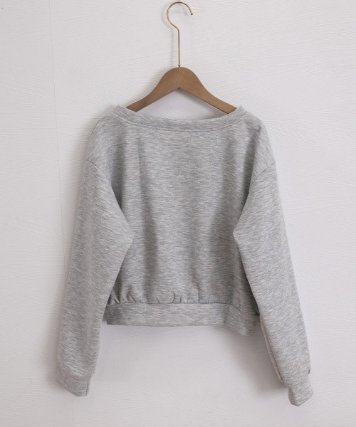 Miniministore(ミニミニストア)の「ビジューロゴオフショルスウェットトップス(スウェット・レディース・グレー・M/L)」の20枚目の写真