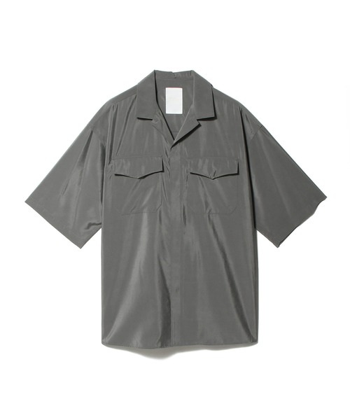onegravity(ワングラビティ)の「onegravity / シルクナイロン ショートスリーブシャツ(シャツ/ブラウス・メンズ・ブラック/グレー・MEDIUM/LARGE)」の2枚目の写真