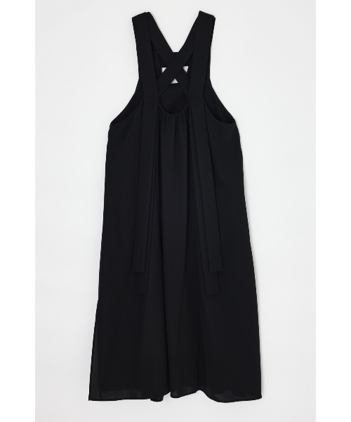 ENFOLD(エンフォルド)の「BACK-CROSS JUMPER-SKIRT(サロペット/オーバーオール・レディース・ダークグレー/ブラック・36/38)」の3枚目の写真