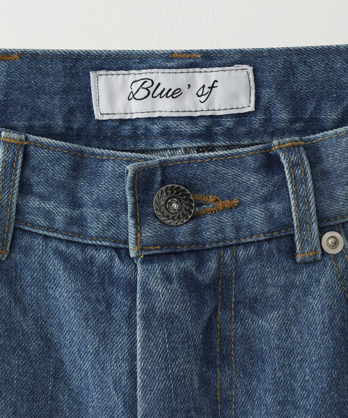 BLUESUNFLOWER(ブルーサンフラワー)の「セミフレアホットフィックスジーンズ(デニムパンツ・レディース・その他・SMALL/MEDIUM)」の5枚目の写真