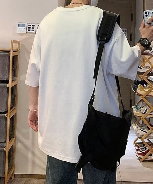link lot(リンクロット)の「前面プリントグラフィック半袖tシャツ(Tシャツ/カットソー・メンズ・ブラック/ホワイト/ブラウン・M)」の6枚目の写真