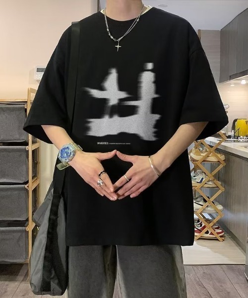 link lot(リンクロット)の「前面プリントグラフィック半袖tシャツ(Tシャツ/カットソー・メンズ・ブラック/ホワイト/ブラウン・M)」の10枚目の写真