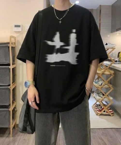 link lot(リンクロット)の「前面プリントグラフィック半袖tシャツ(Tシャツ/カットソー・メンズ・ブラック/ホワイト/ブラウン・M)」の11枚目の写真