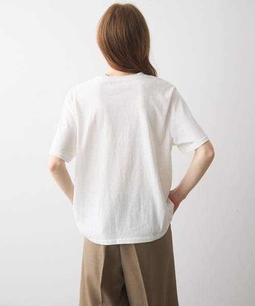 Crisp(クリスプ)の「apple print T / アップルプリントT(Tシャツ/カットソー・レディース・イエロー/ホワイト・FREE)」の18枚目の写真