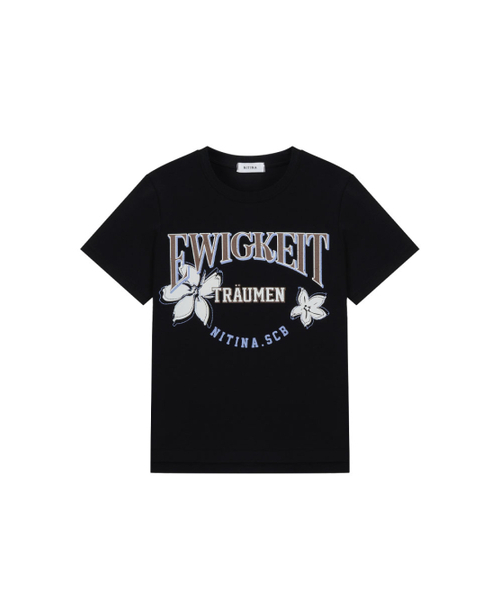 NITINA(ニティナ)の「グラフィックプリント半袖TシャツBK(Tシャツ/カットソー・レディース・ブラック・F)」の6枚目の写真