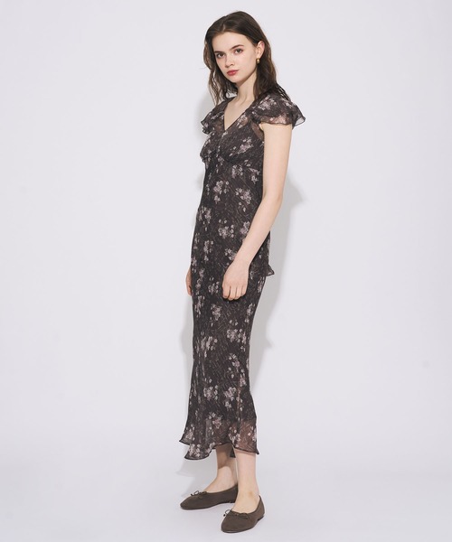 ME COUTURE(ミークチュール)の「Violetteラメシフォンドレス(ワンピース・レディース・アイボリー/ベビーピンク・00/FREE)」の11枚目の写真