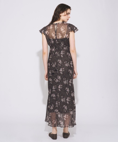 ME COUTURE(ミークチュール)の「Violetteラメシフォンドレス(ワンピース・レディース・アイボリー/ベビーピンク・00/FREE)」の12枚目の写真