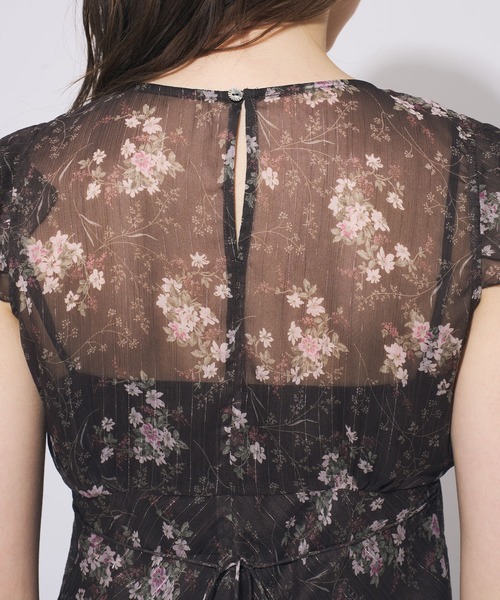 ME COUTURE(ミークチュール)の「Violetteラメシフォンドレス(ワンピース・レディース・アイボリー/ベビーピンク・00/FREE)」の19枚目の写真