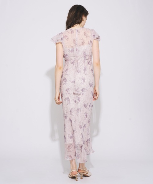ME COUTURE(ミークチュール)の「Violetteラメシフォンドレス(ワンピース・レディース・アイボリー/ベビーピンク・00/FREE)」の7枚目の写真