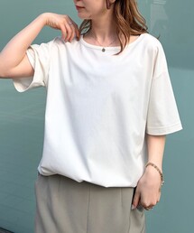 ヴィンテージキュプラジャージー半袖プルオーバー/Tシャツ/通勤/夏服/日本製