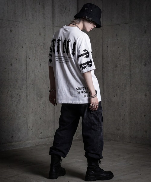 SCHWA(シュワ)の「【SCHWA/シュワ】バックロゴプリント ネックレス付き 半袖Tシャツ(Tシャツ/カットソー・メンズ・ホワイト系1/ホワイト系2/ブラック系1/ブラック系2・M/L)」の21枚目の写真