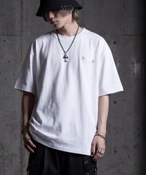 SCHWA(シュワ)の「【SCHWA/シュワ】バックロゴプリント ネックレス付き 半袖Tシャツ(Tシャツ/カットソー・メンズ・ホワイト系1/ホワイト系2/ブラック系1/ブラック系2・M/L)」の18枚目の写真