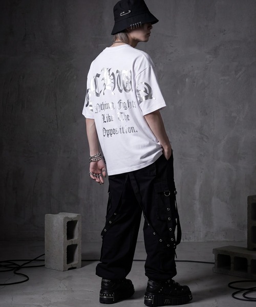 SCHWA(シュワ)の「【SCHWA/シュワ】バックロゴプリント ネックレス付き 半袖Tシャツ(Tシャツ/カットソー・メンズ・ホワイト系1/ホワイト系2/ブラック系1/ブラック系2・M/L)」の14枚目の写真